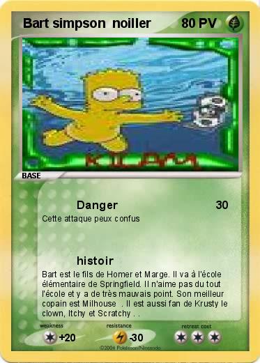 Pokemon  Bart simpson  noiller