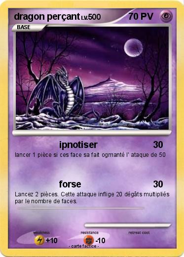 Pokemon dragon perçant