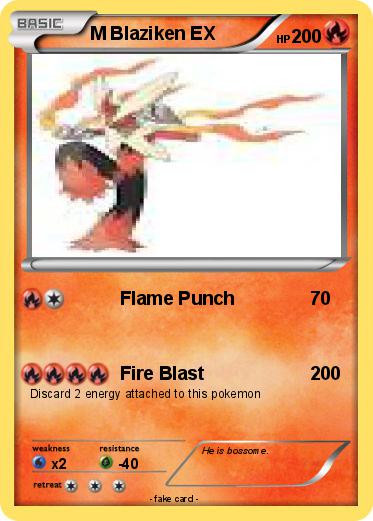 Pokemon M Blaziken EX