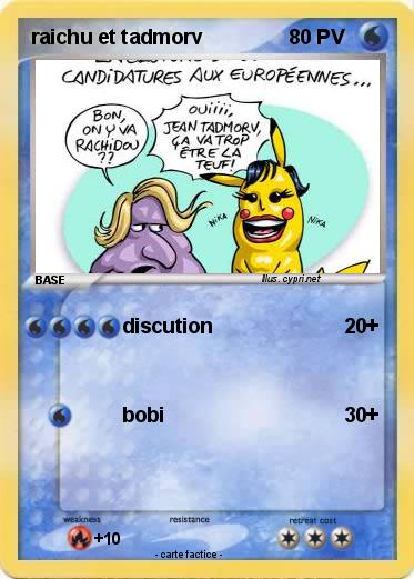 Pokemon raichu et tadmorv