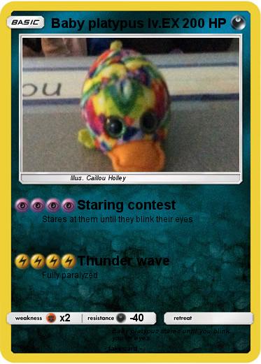 Pokemon Baby platypus lv.EX