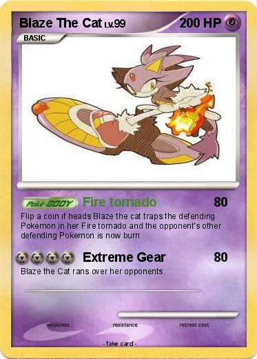 Pokemon Blaze The Cat