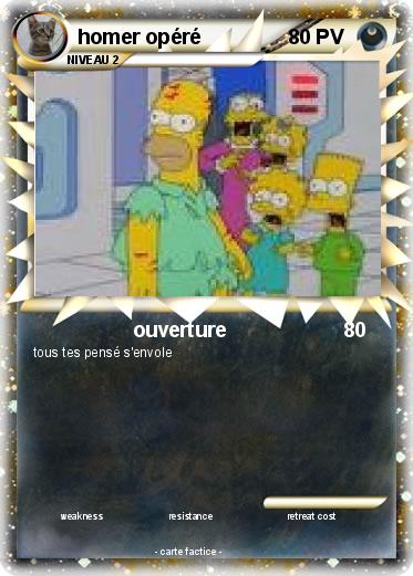Pokemon homer opéré
