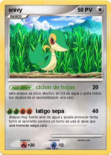 Pokemon snivy