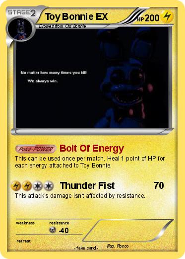 Pokemon Toy Bonnie EX