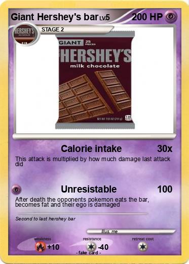 Pokemon Giant Hershey's bar