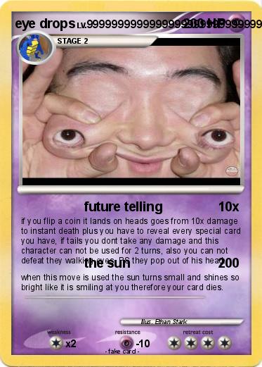 Pokemon eye drops