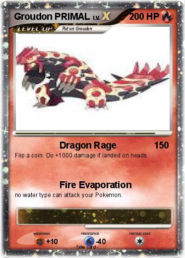 Pokemon Groudon PRIMAL