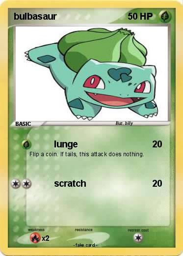 Pokemon bulbasaur