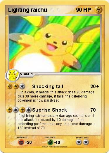 Pokemon Lighting raichu