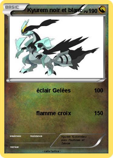 Pokemon Kyurem noir et blanc