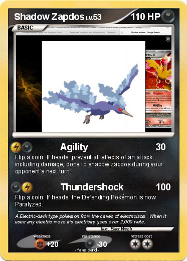 Pokemon Shadow Zapdos