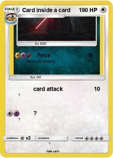 Pokemon Card inside a card