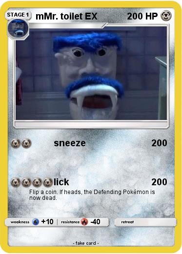 Pokemon mMr. toilet EX