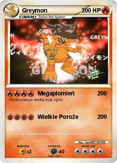 Pokemon Greymon
