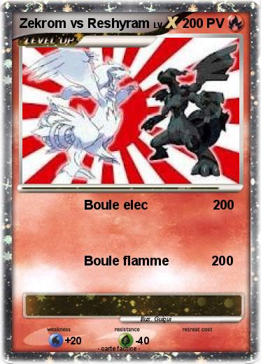 Pokemon Zekrom vs Reshyram