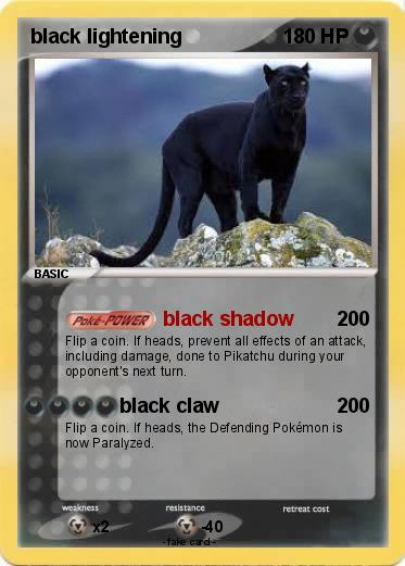 Pokemon black lightening