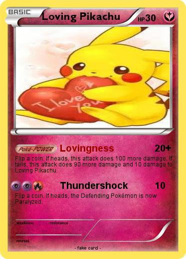 Pokemon Loving Pikachu