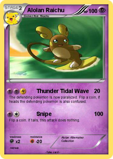 Pokemon Alolan Raichu