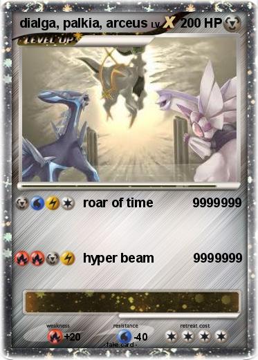 Pokemon dialga, palkia, arceus