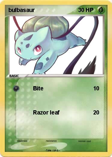 Pokemon bulbasaur