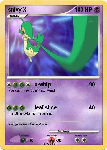 Pokemon snivy X