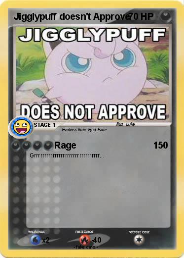 Pokemon Jigglypuff doesn't Approve