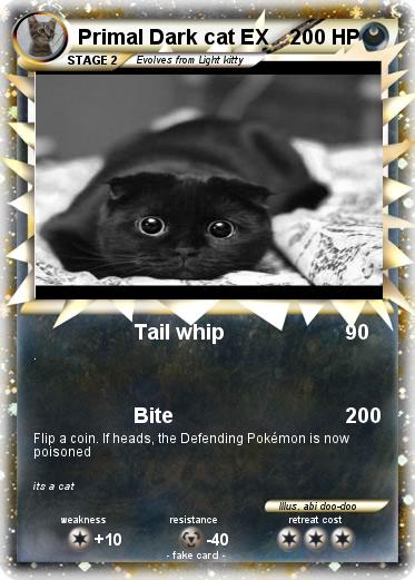 Pokemon Primal Dark cat EX