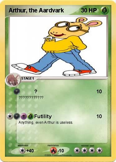 Pokemon Arthur, the Aardvark