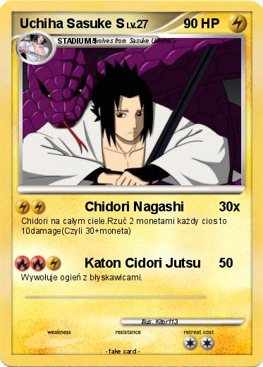 Pokemon Uchiha Sasuke S