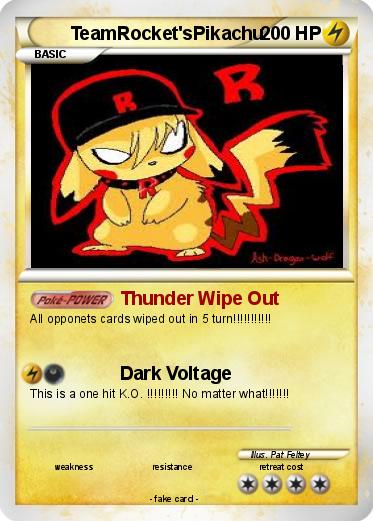 Pokemon TeamRocket'sPikachu