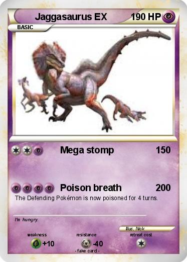 Pokemon Jaggasaurus EX