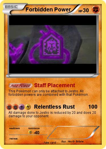 Pokemon Forbidden Power