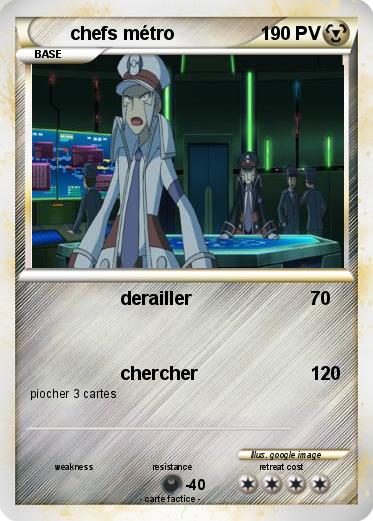 Pokemon chefs métro