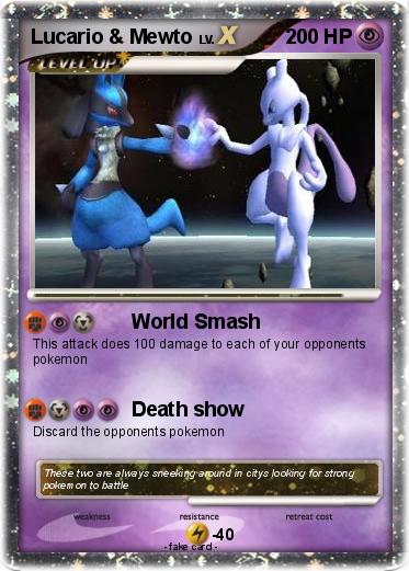 Pokemon Lucario & Mewto