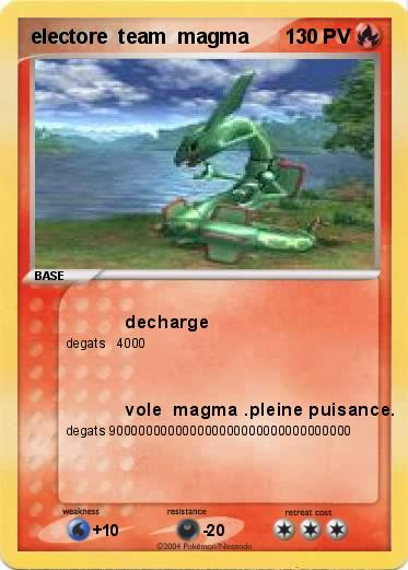 Pokemon electore  team  magma        