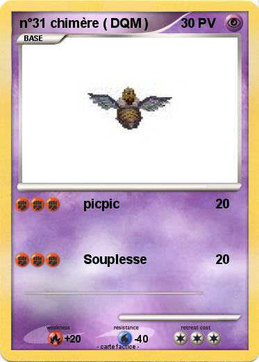 Pokemon n°31 chimère ( DQM )