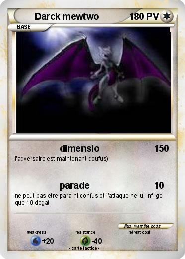 Pokemon Darck mewtwo