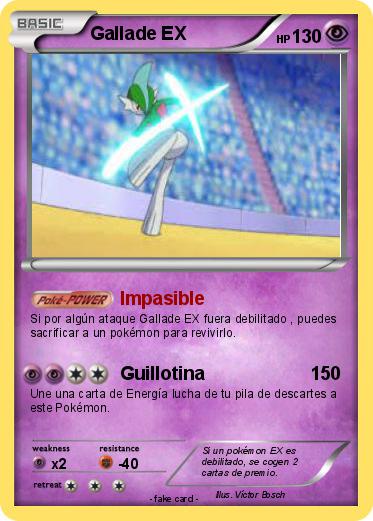 Pokemon Gallade EX