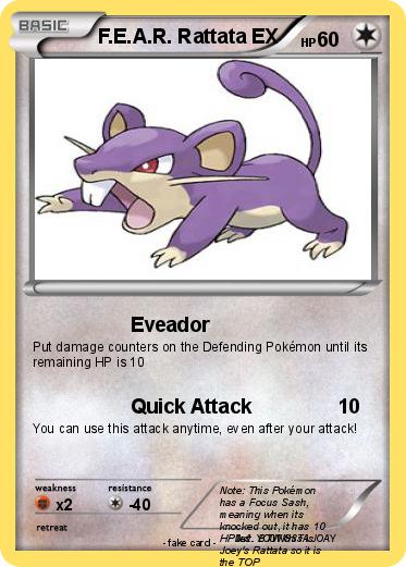 Pokemon F.E.A.R. Rattata EX