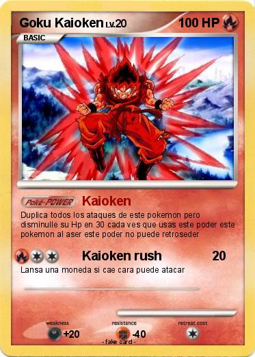 Pokemon Goku Kaioken