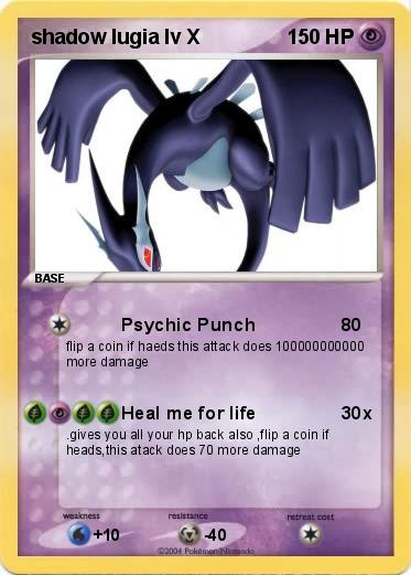 Pokemon shadow lugia lv X