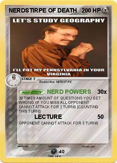 Pokemon NERDSTIRPE OF DEATH