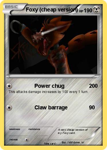Pokemon Foxy (cheap version)