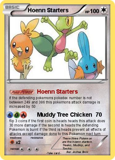 Pokemon Hoenn Starters