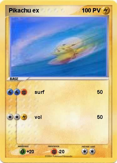 Pokemon Pikachu ex 