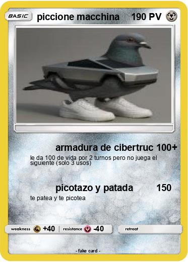 Pokemon piccione macchina