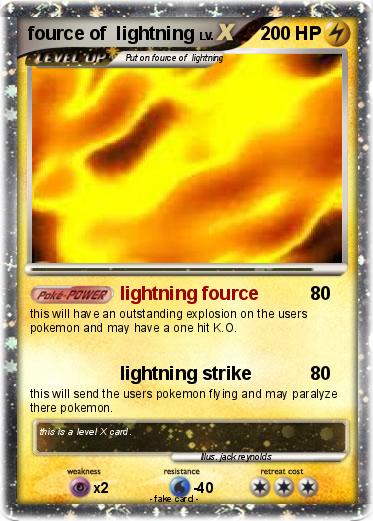 Pokemon fource of  lightning