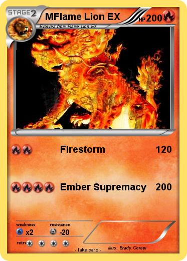 Pokemon MFlame Lion EX