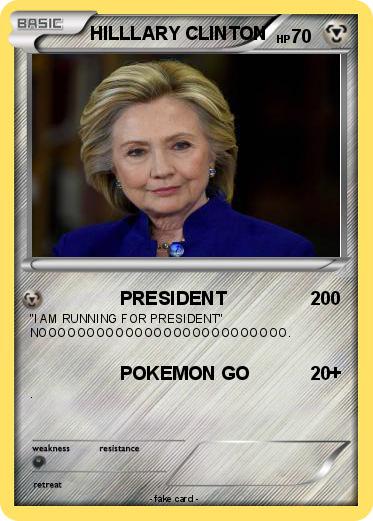 Pokemon HILLLARY CLINTON